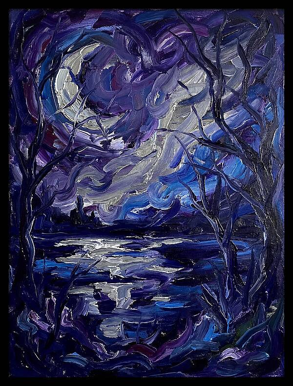 Tranquil Reflections Under Moonlight 5555