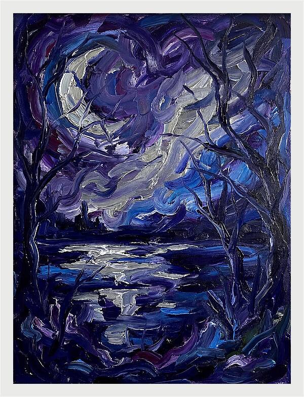 Tranquil Reflections Under Moonlight 5555