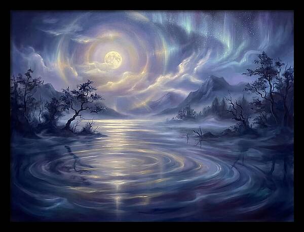 Tranquil Reflections Under Moonlight