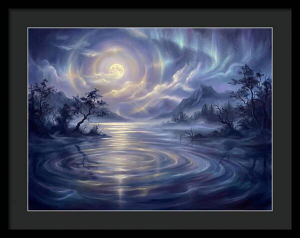 Tranquil Reflections Under Moonlight