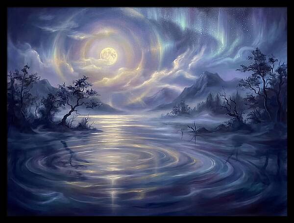 Tranquil Reflections Under Moonlight