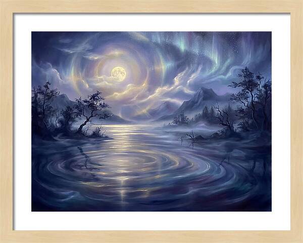 Tranquil Reflections Under Moonlight