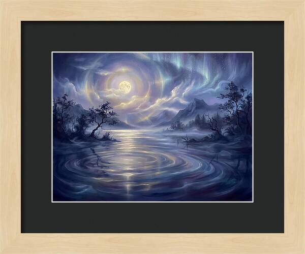 Tranquil Reflections Under Moonlight