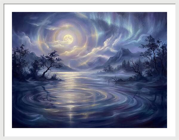 Tranquil Reflections Under Moonlight