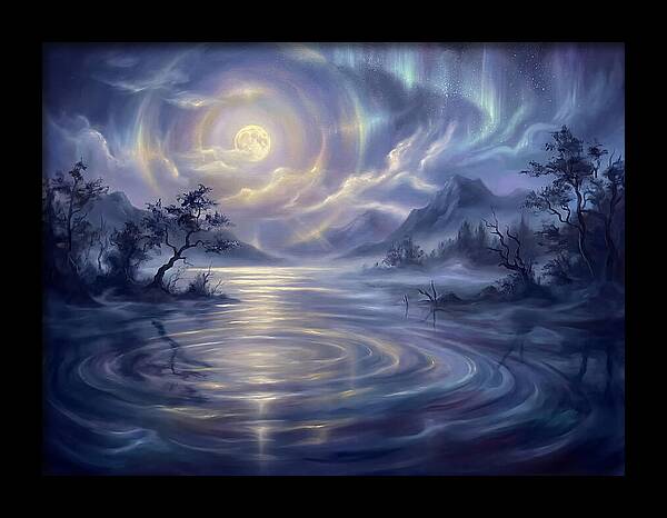 Tranquil Reflections Under Moonlight