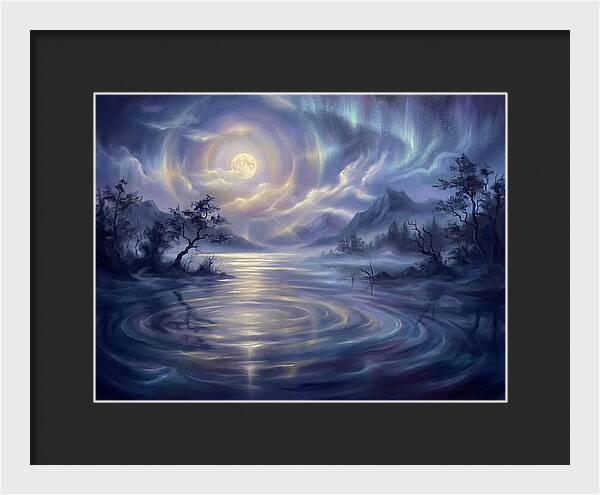 Tranquil Reflections Under Moonlight