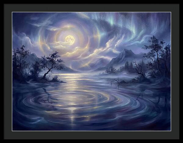 Tranquil Reflections Under Moonlight