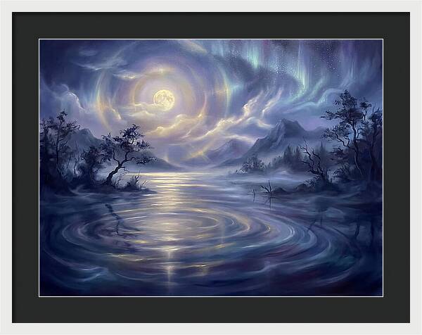 Tranquil Reflections Under Moonlight