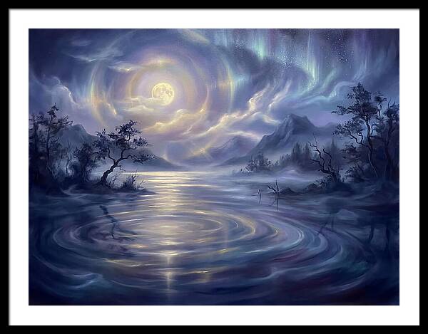 Tranquil Reflections Under Moonlight