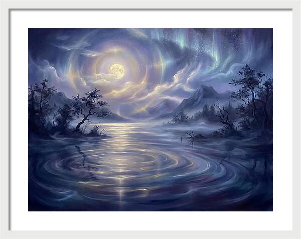 Tranquil Reflections Under Moonlight