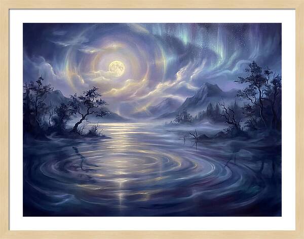 Tranquil Reflections Under Moonlight