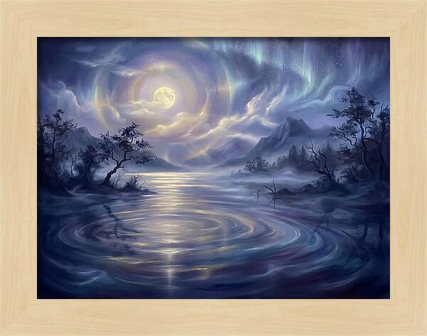 Tranquil Reflections Under Moonlight