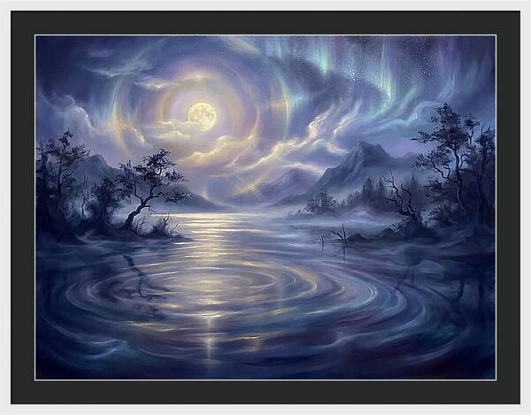 Tranquil Reflections Under Moonlight