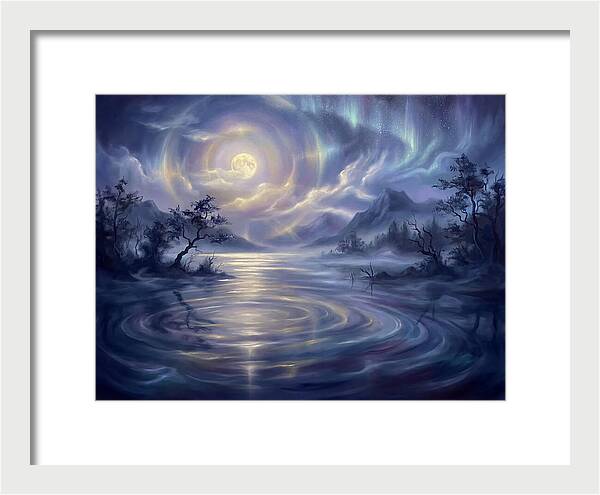 Tranquil Reflections Under Moonlight
