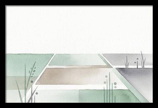 Tranquil Rice Paddy Reflections