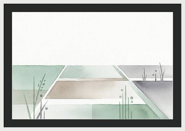 Tranquil Rice Paddy Reflections