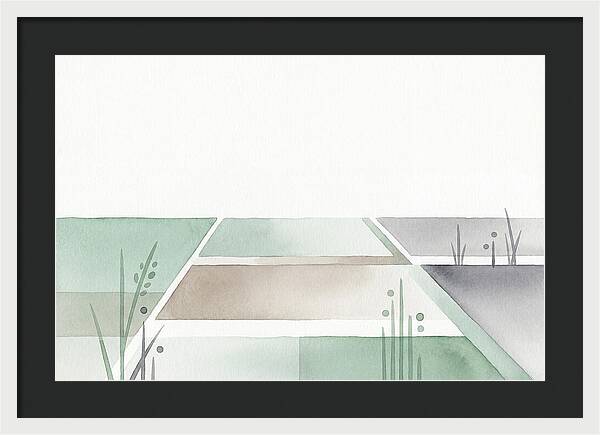 Tranquil Rice Paddy Reflections