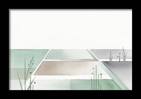 Tranquil Rice Paddy Reflections