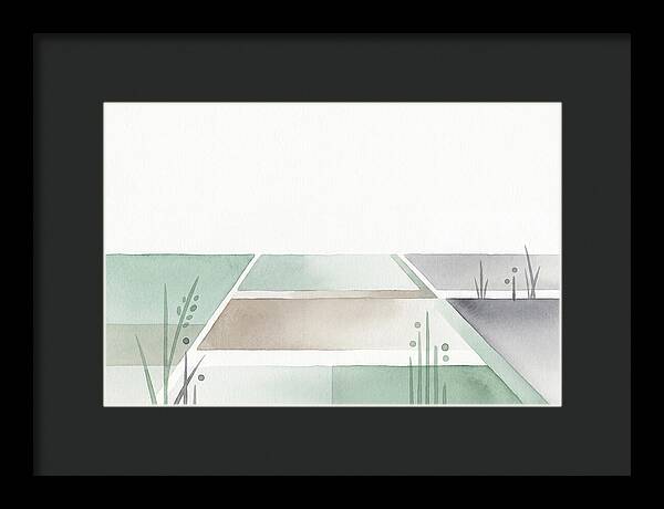 Tranquil Rice Paddy Reflections