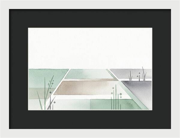 Tranquil Rice Paddy Reflections