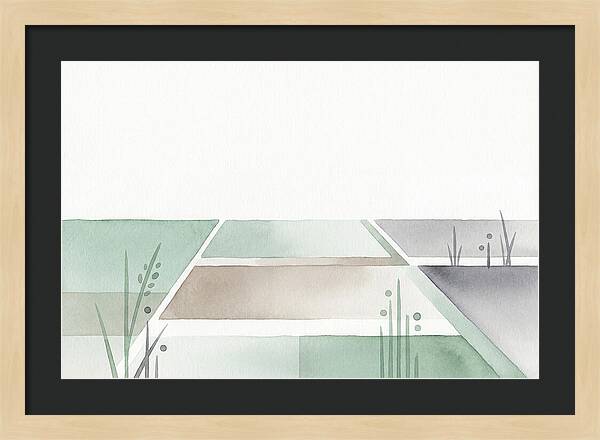 Tranquil Rice Paddy Reflections