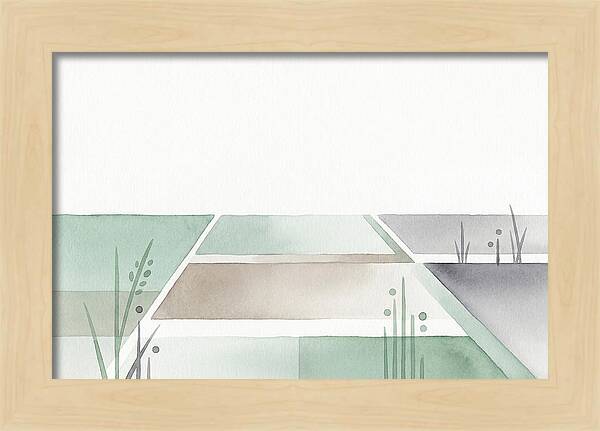 Tranquil Rice Paddy Reflections
