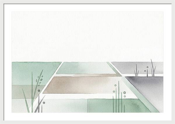 Tranquil Rice Paddy Reflections