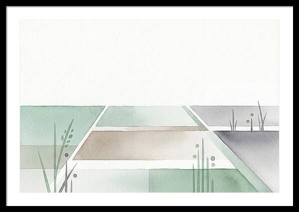 Tranquil Rice Paddy Reflections