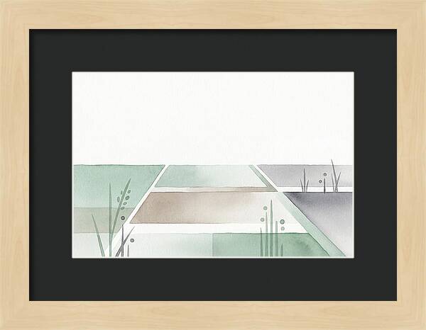 Tranquil Rice Paddy Reflections