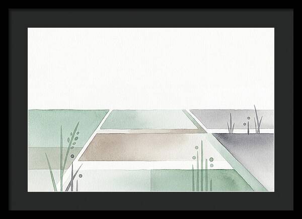 Tranquil Rice Paddy Reflections