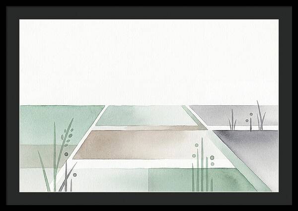 Tranquil Rice Paddy Reflections