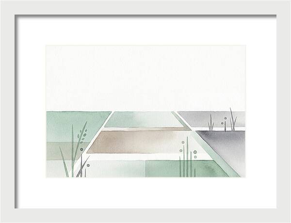 Tranquil Rice Paddy Reflections