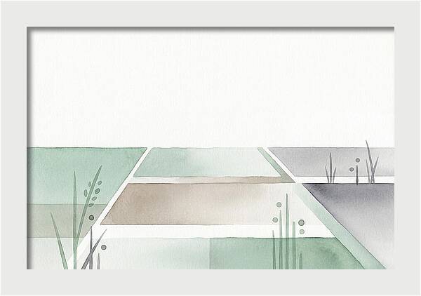 Tranquil Rice Paddy Reflections