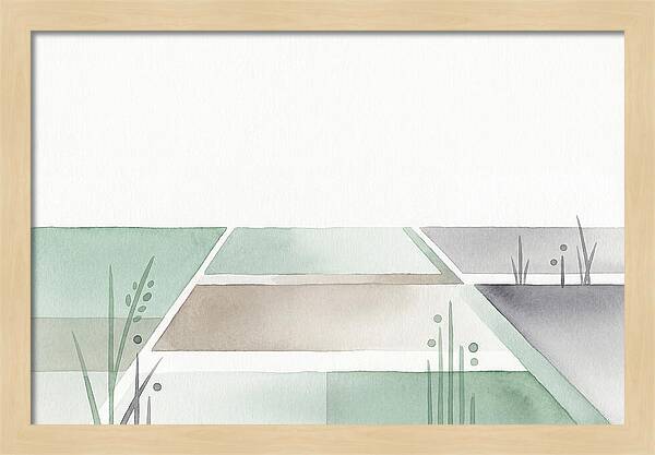 Tranquil Rice Paddy Reflections