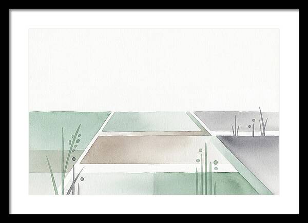 Tranquil Rice Paddy Reflections