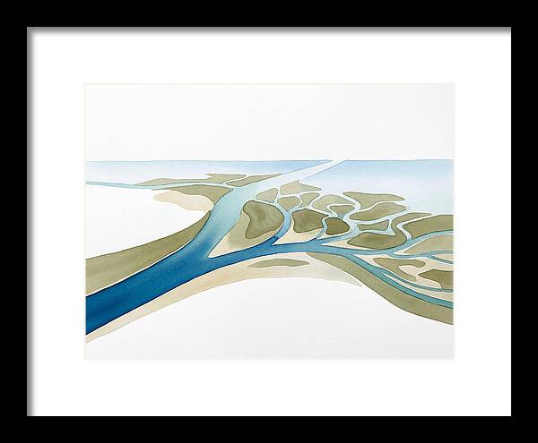 Tranquil River Delta Scene