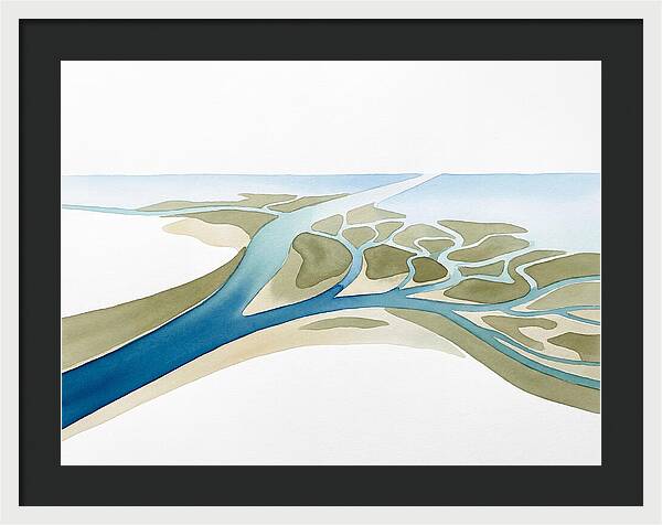 Tranquil River Delta Scene