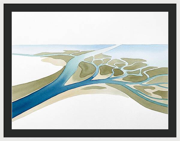 Tranquil River Delta Scene