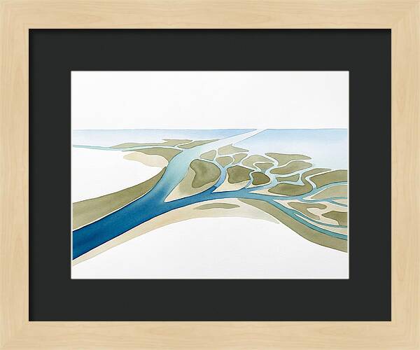 Tranquil River Delta Scene