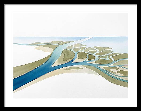 Tranquil River Delta Scene
