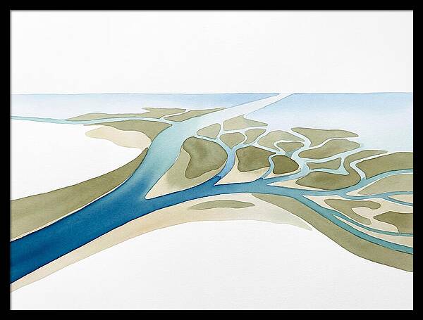 Tranquil River Delta Scene