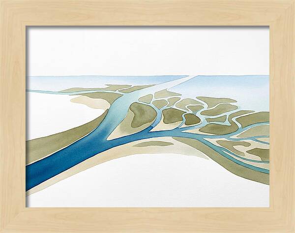 Tranquil River Delta Scene