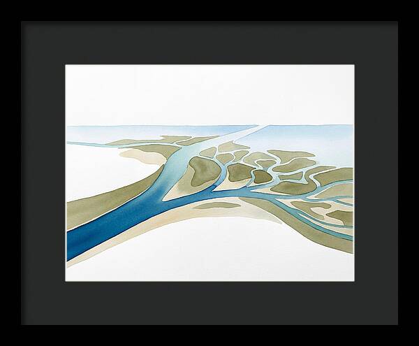 Tranquil River Delta Scene