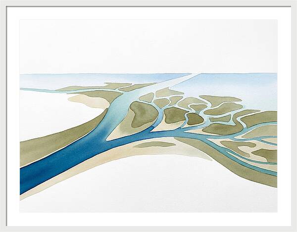 Tranquil River Delta Scene