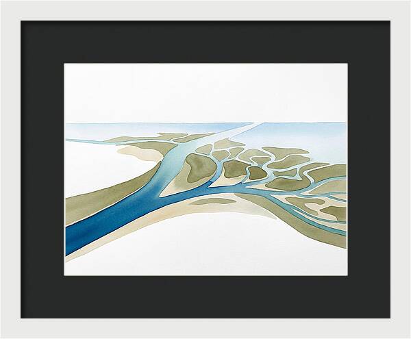Tranquil River Delta Scene