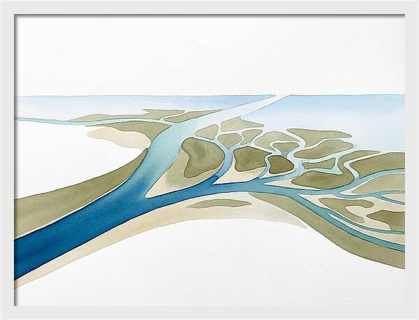 Tranquil River Delta Scene