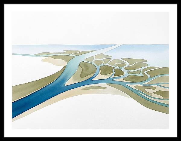 Tranquil River Delta Scene
