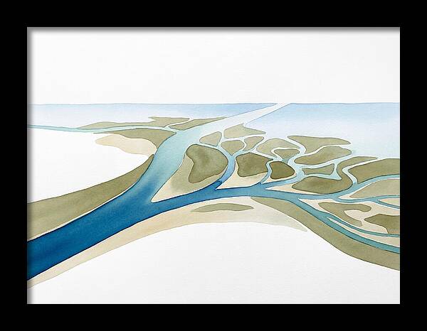 Tranquil River Delta Scene