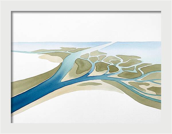 Tranquil River Delta Scene