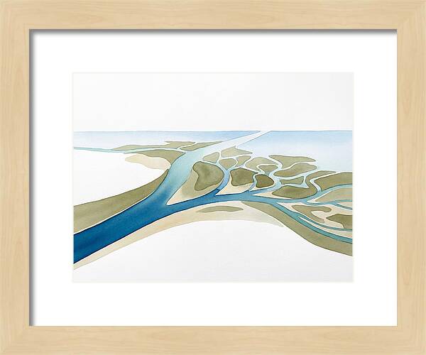 Tranquil River Delta Scene